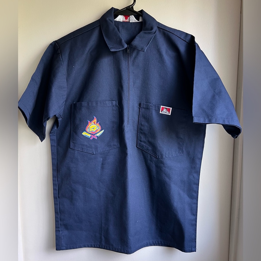 EUC Ben Davis Navy Blue Short Sleeve Work Shirt